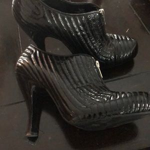 BCBGirls patent booties